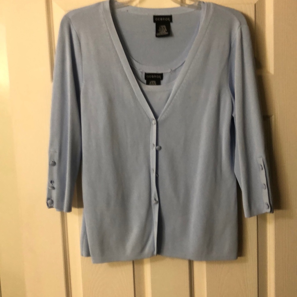 3/4 sleeve sweater set